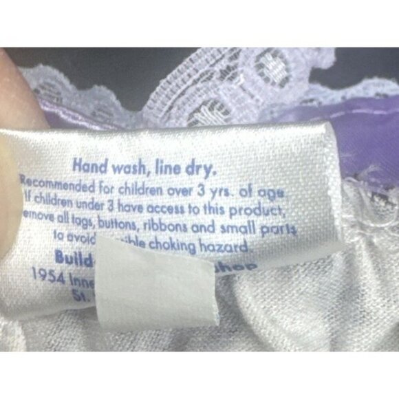 BUILD A BEAR Purple Pink Beauty Makeup Sleep Pajama Night Top Pants Set Of 2 - Picture 5 of 7